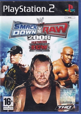 WWE SmackDown vs Raw 2008 - PS2 (B Grade) (Used) (Eng)